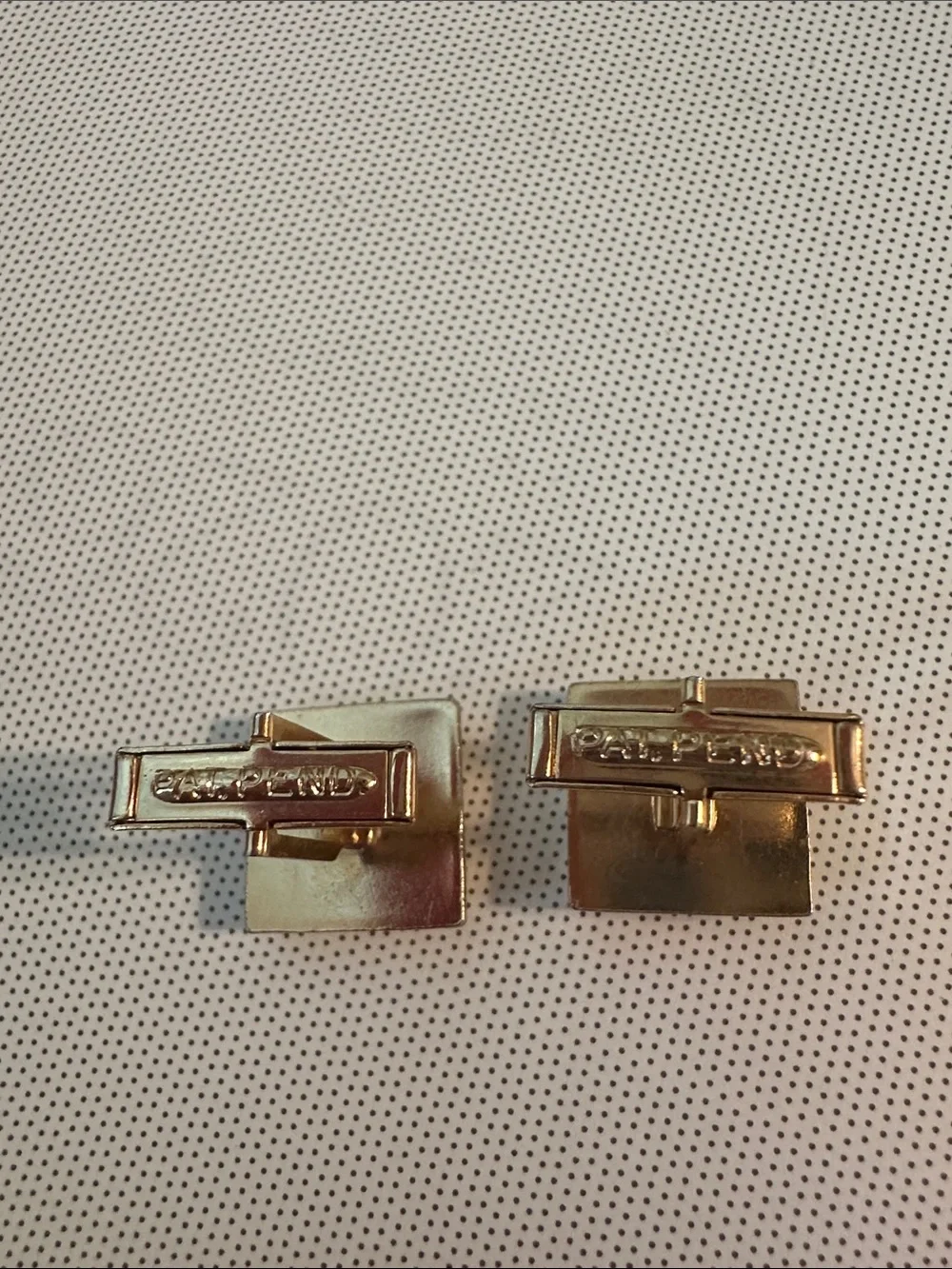 Vintage Mid Century Gold-Tone Horse Head Square Cufflinks